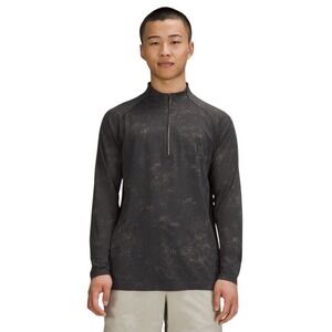 Lululemon Metal Vent Tech 1/2 Zip 2.0, Heritage Camo/Asphalt Gray, Size XL